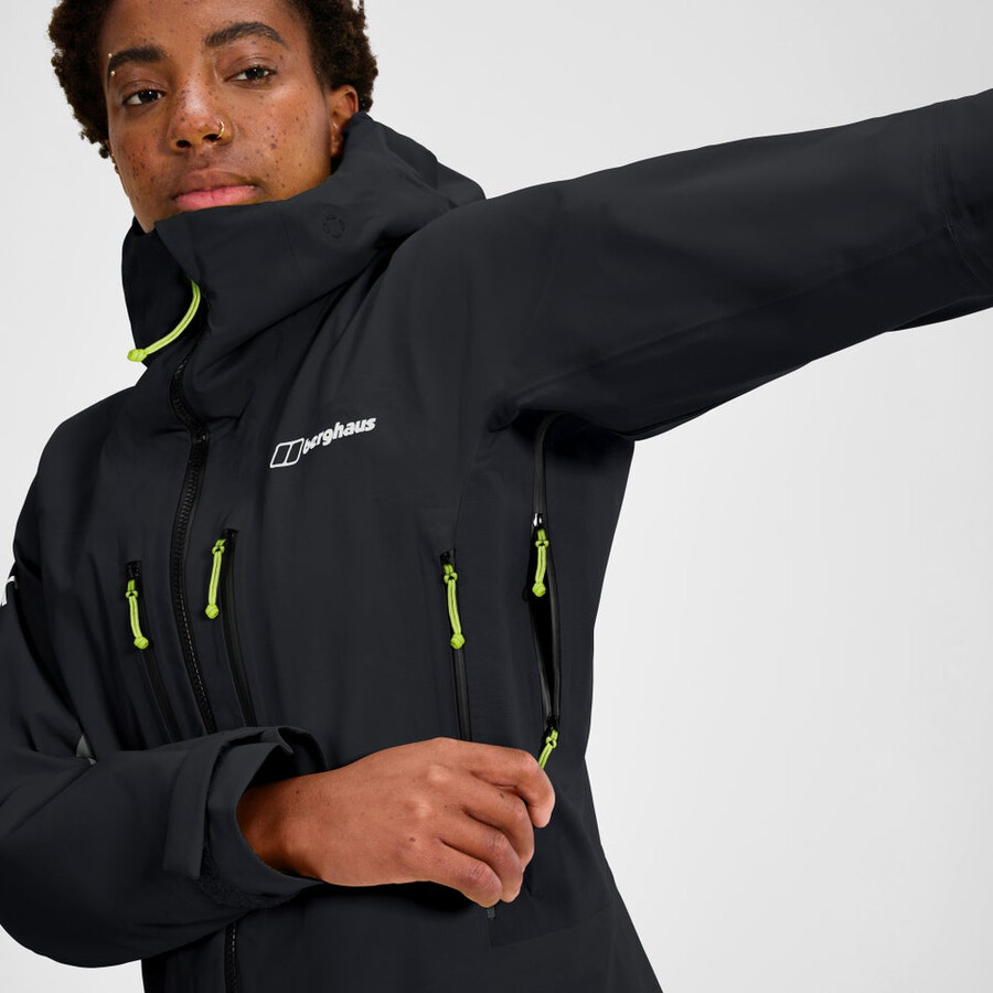 frauen extrem vanguard gore-tex jacket - schwarz berghaus