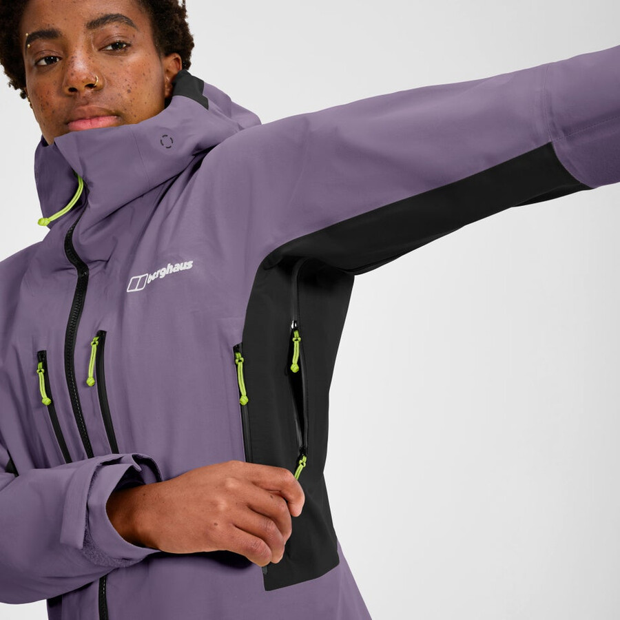 frauen extrem vanguard gore-tex-jacke - lila berghaus