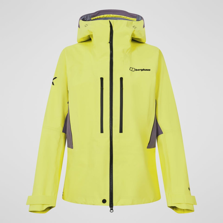 frauen extrem vanguard gore-tex jacke - gelblila berghaus