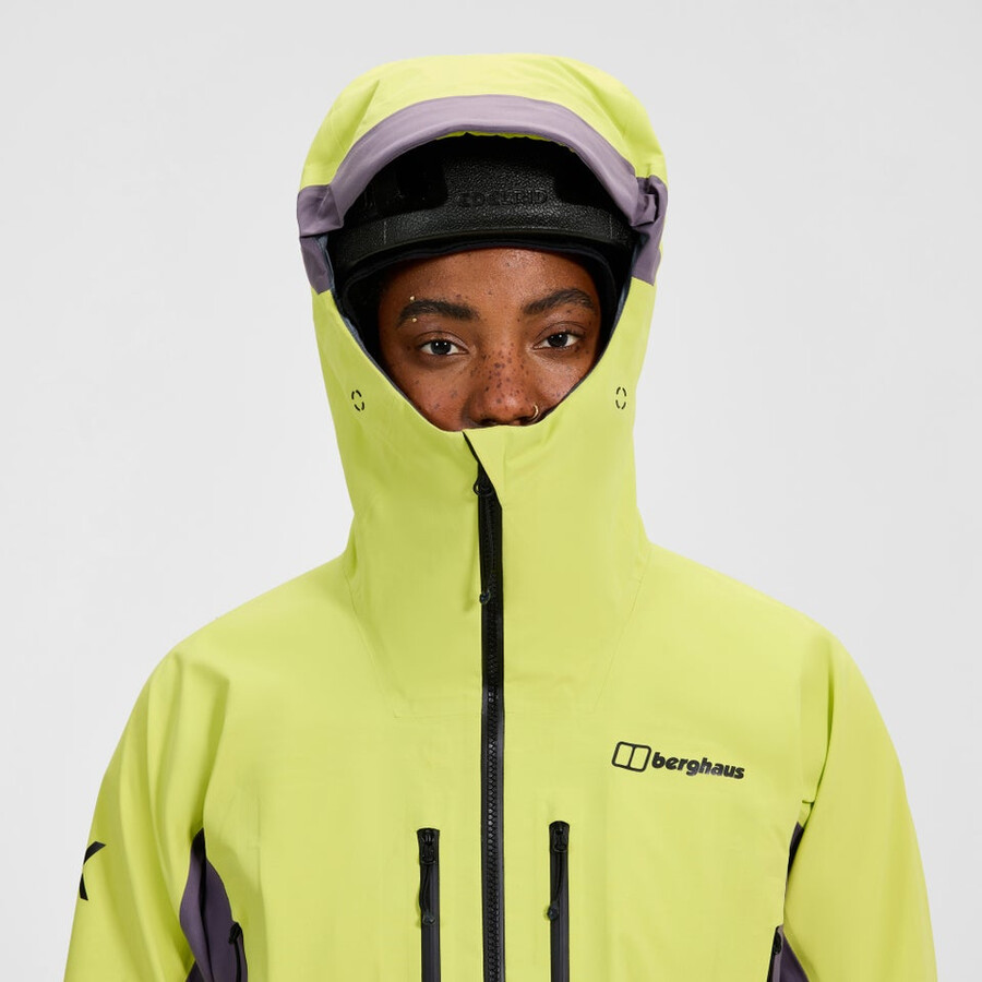 frauen extrem vanguard gore-tex jacke - gelblila berghaus