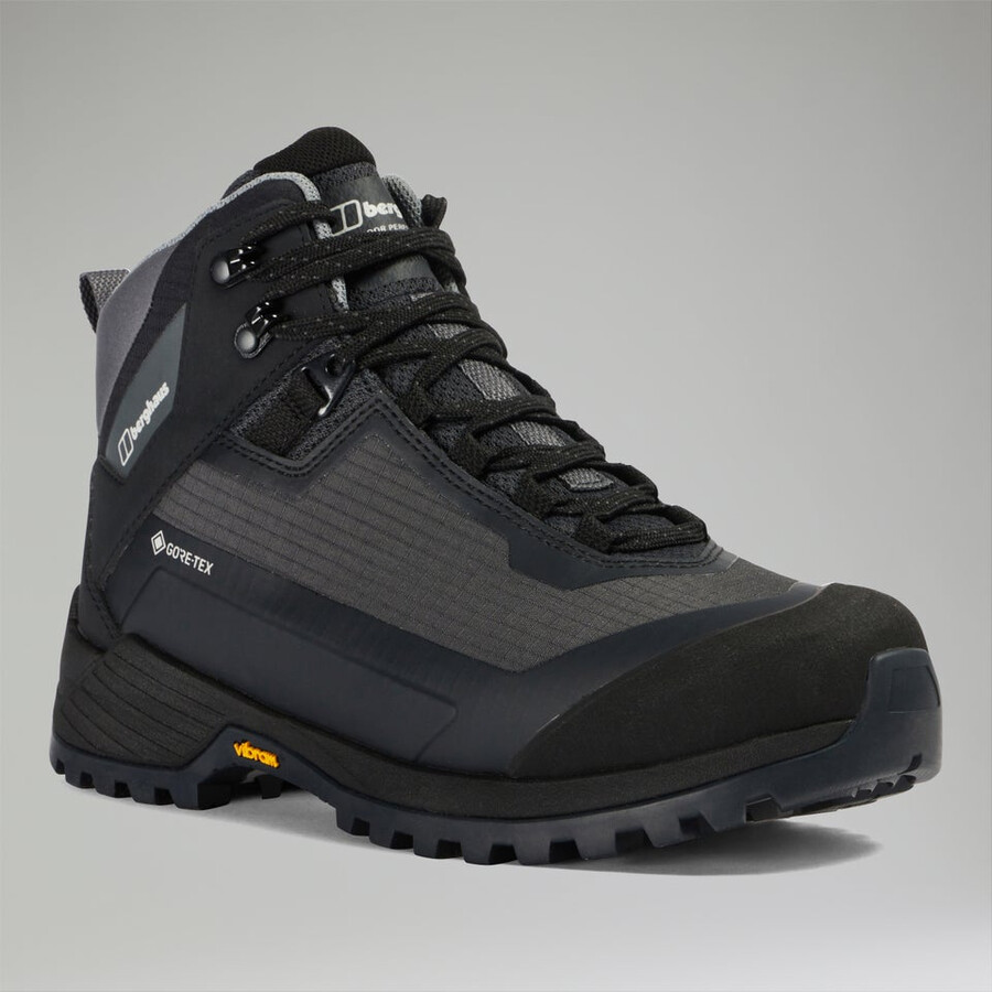 frauen s deception trail gore-tex boot - dark greyblack die berghaus