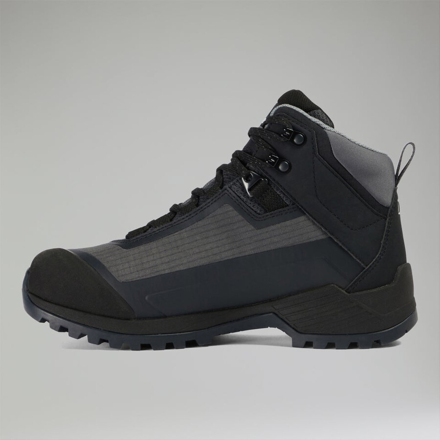 frauen s deception trail gore-tex boot - dark greyblack die berghaus