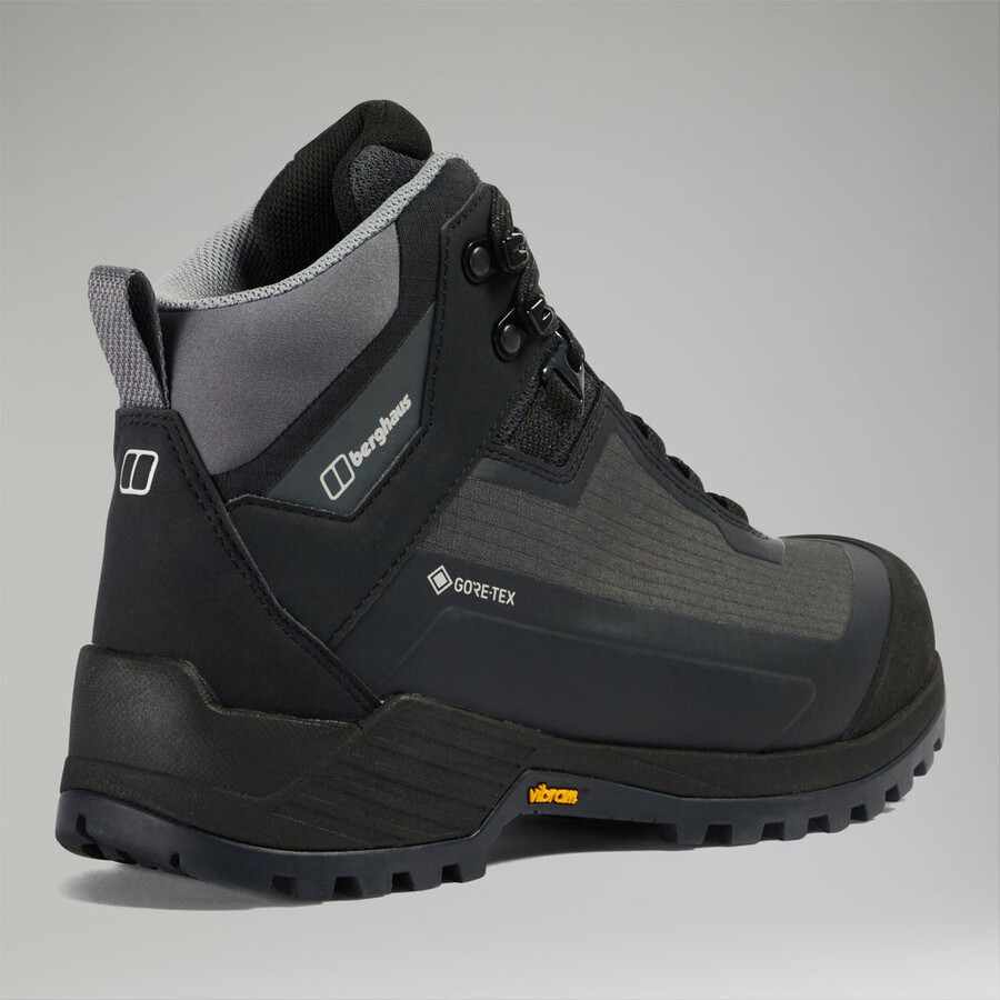 frauen s deception trail gore-tex boot - dark greyblack die berghaus